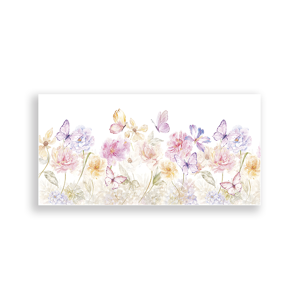 Capa Painel Retangular Sublimado - Flores