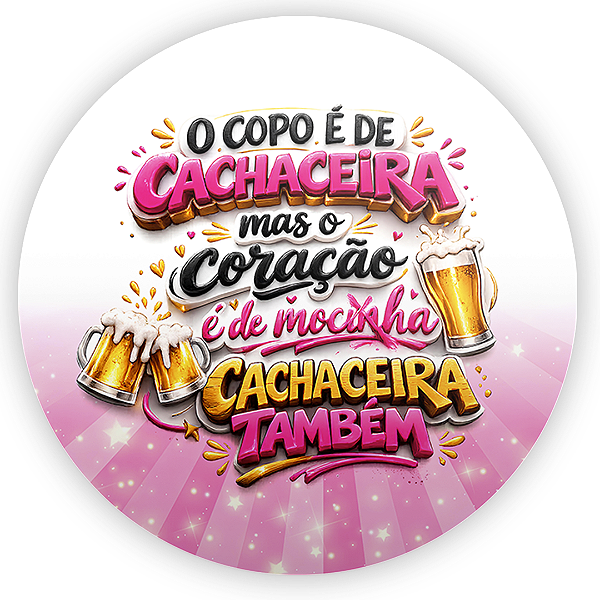 Capa Mini Painel Sublimado - Copo De Mocinha Cerveja