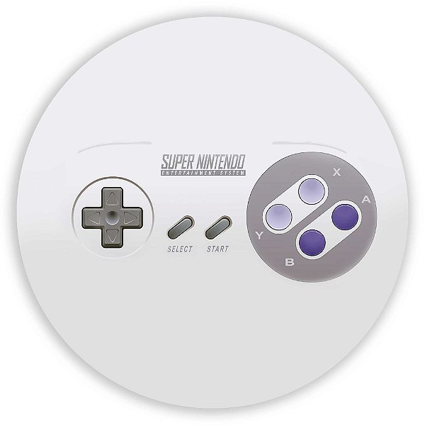 Capa Painel Redondo Sublimado - Super Nintendo