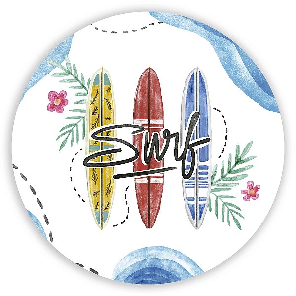 Capa Painel Redondo Sublimado - Surf