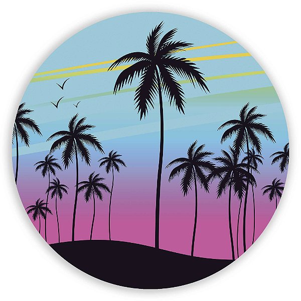Capa Painel Redondo Sublimado - Tardezinha
