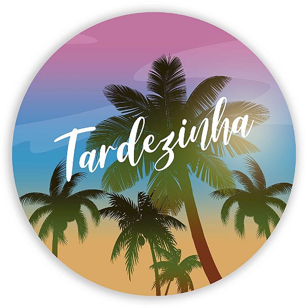 Capa Painel Redondo Sublimado - Tardezinha