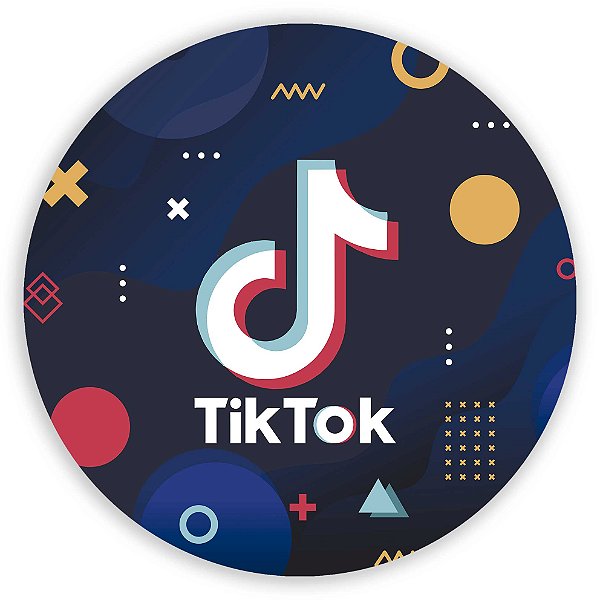 Capa Painel Redondo Sublimado - TikTok