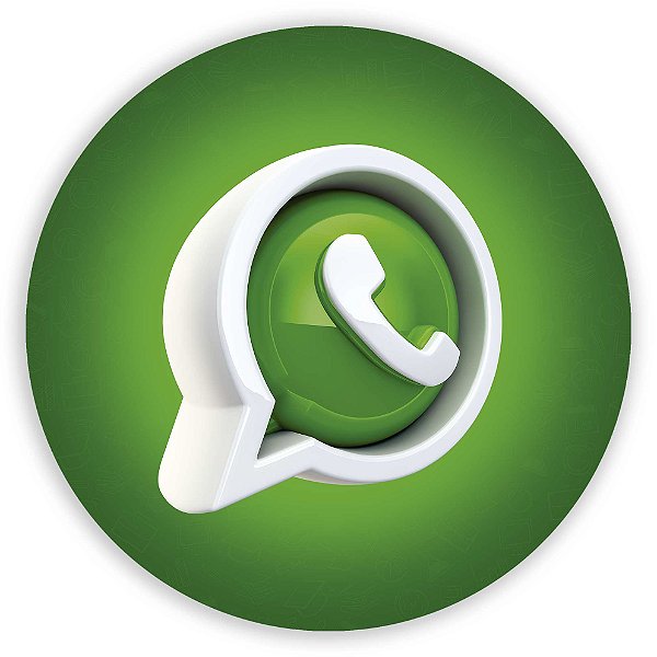 Capa Painel Redondo Sublimado - Whatsapp