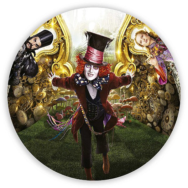 Capa Painel Redondo Sublimado - Alice