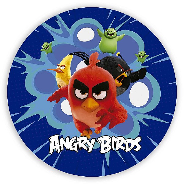 Capa Painel Redondo Sublimado - Angry Bis
