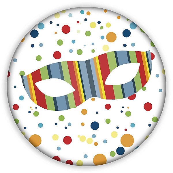 Capa Painel Redondo Sublimado - Carnaval