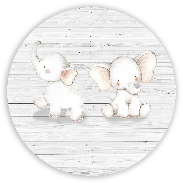 Capa Painel Redondo Sublimado - Elefante