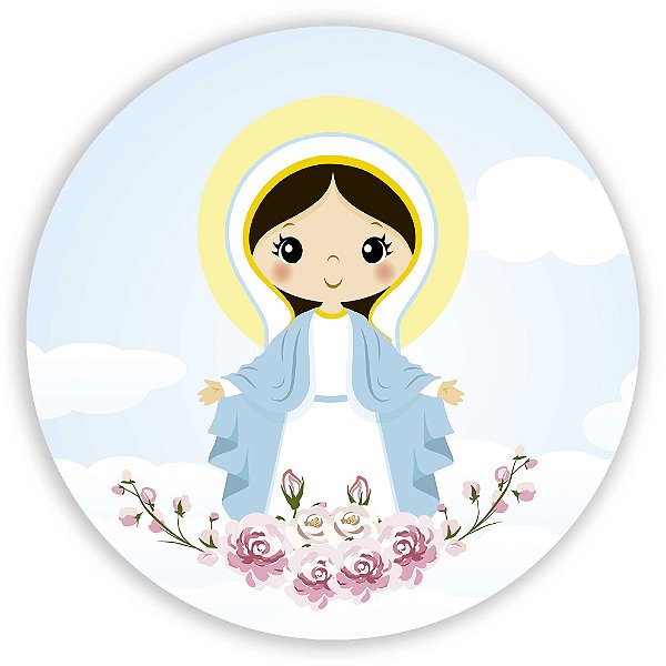 Capa Painel Redondo Sublimado - Nossa Senhora
