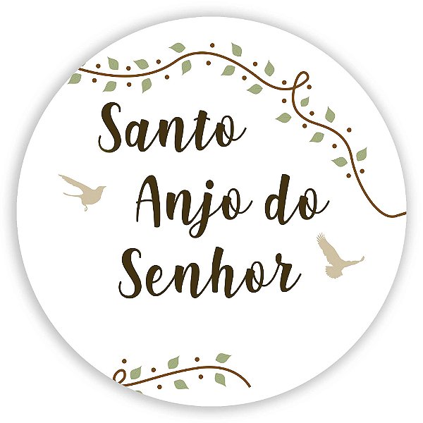 Capa Painel Redondo Sublimado - Santo Anjo