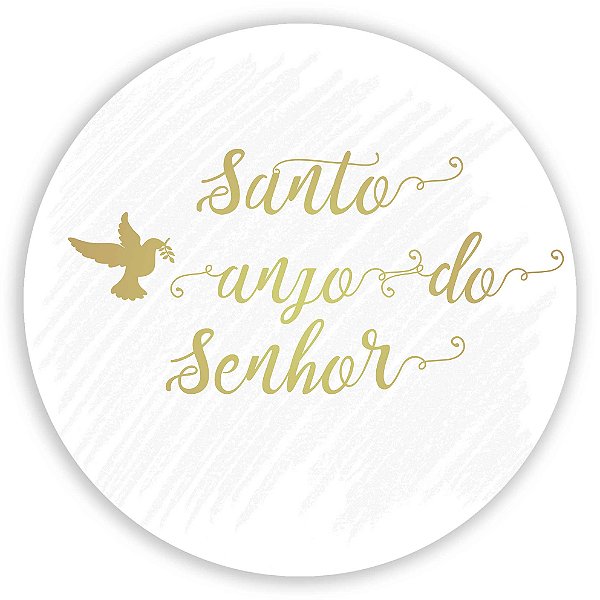 Capa Painel Redondo Sublimado - Santo Anjo