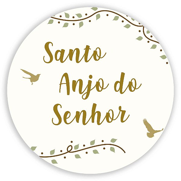Capa Painel Redondo Sublimado - Santo Anjo