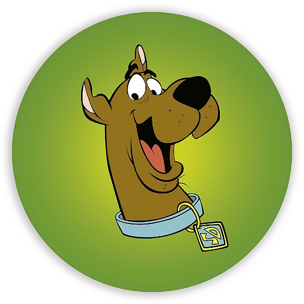 Capa Painel Redondo Sublimado - Scooby Doo