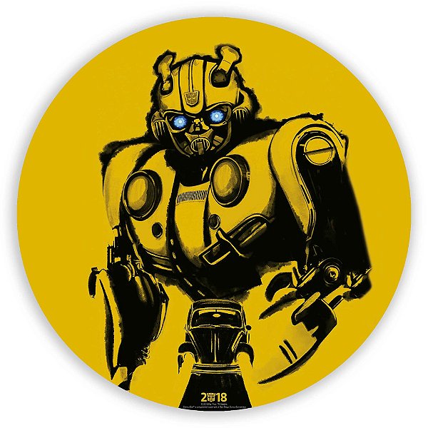 Capa Painel Redondo Sublimado - Transformers