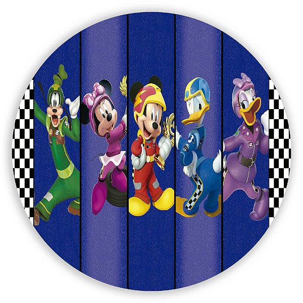Capa Painel Redondo Sublimado - Turma do Mickey