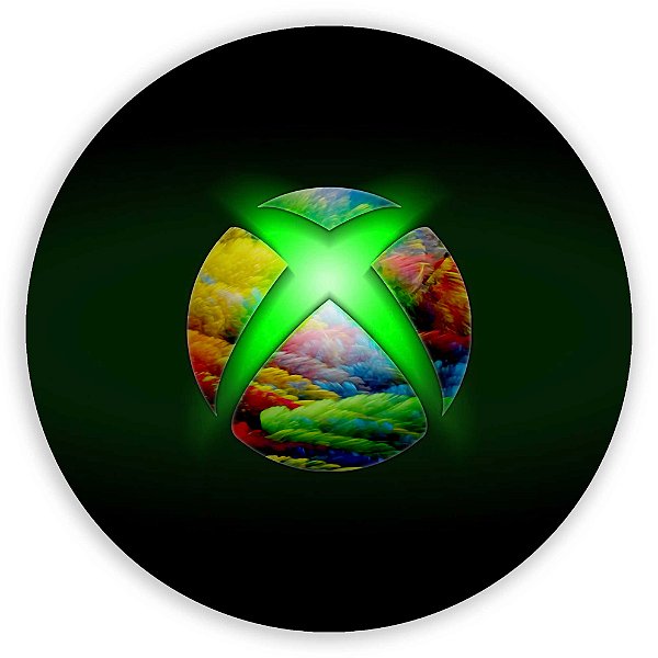 Capa Painel Redondo Sublimado - X-Box X-Box