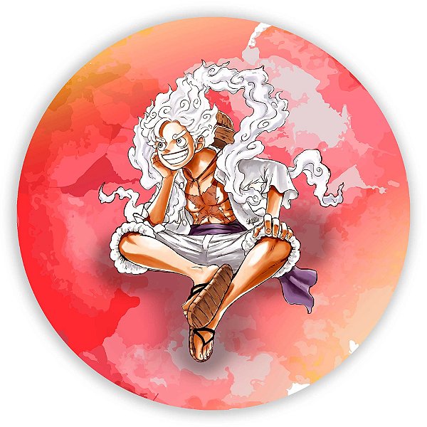 Capa Painel Redondo Sublimado - Luffy One Piece Luffy One Piece