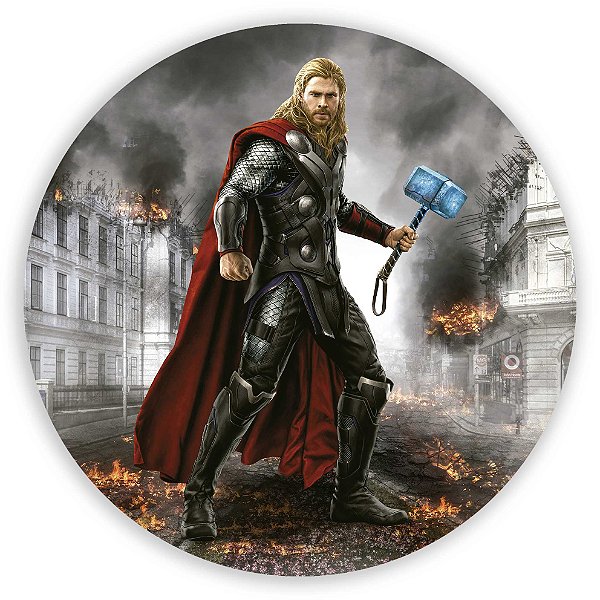 Capa Painel Redondo Sublimado - Thor