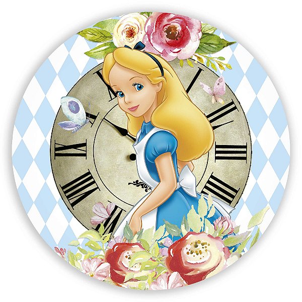 Capa Painel Redondo Sublimado - Alice