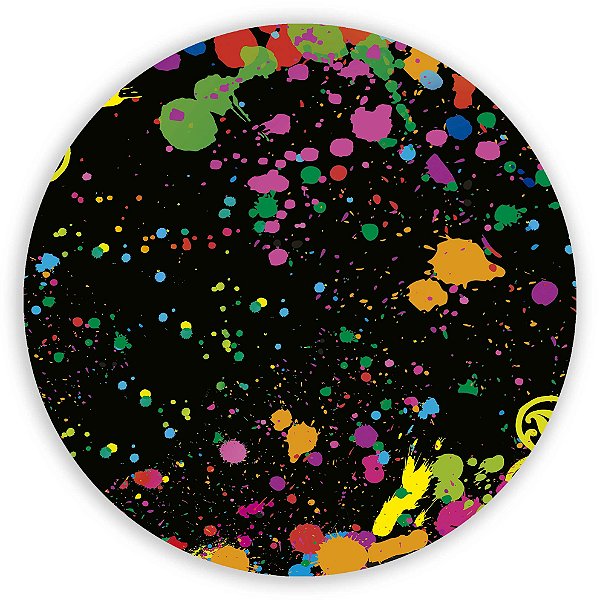 Capa Painel Redondo Sublimado - Neon