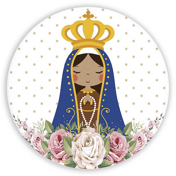 Capa Painel Redondo Sublimado - Nossa Senhora