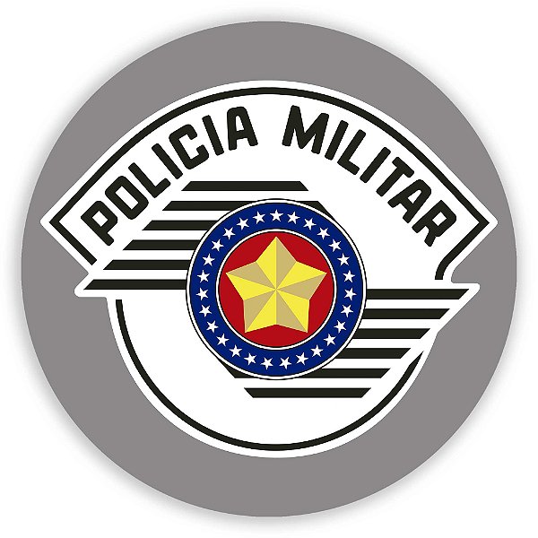 Capa Painel Redondo Sublimado - Policia