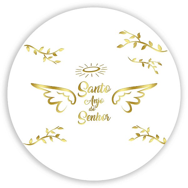 Capa Painel Redondo Sublimado - Santo Anjo
