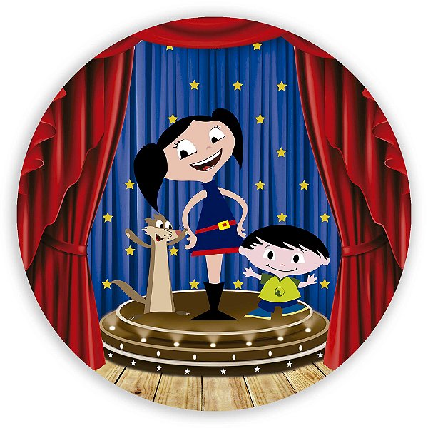 Capa Painel Redondo Sublimado - Show de Luna