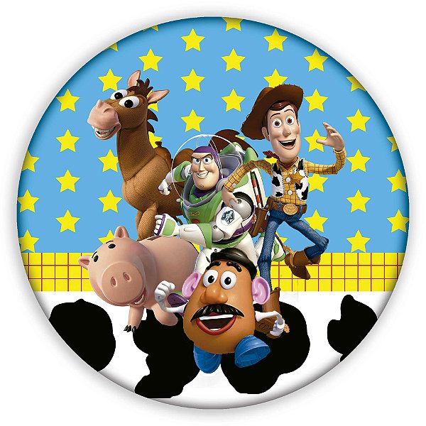 Capa Painel Redondo Sublimado - Toy Story