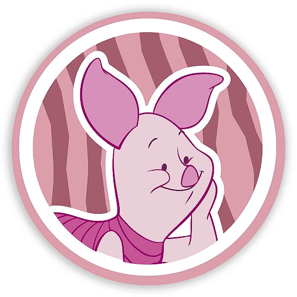 Capa Painel Redondo Sublimado - Ursinho Pooh Leitao