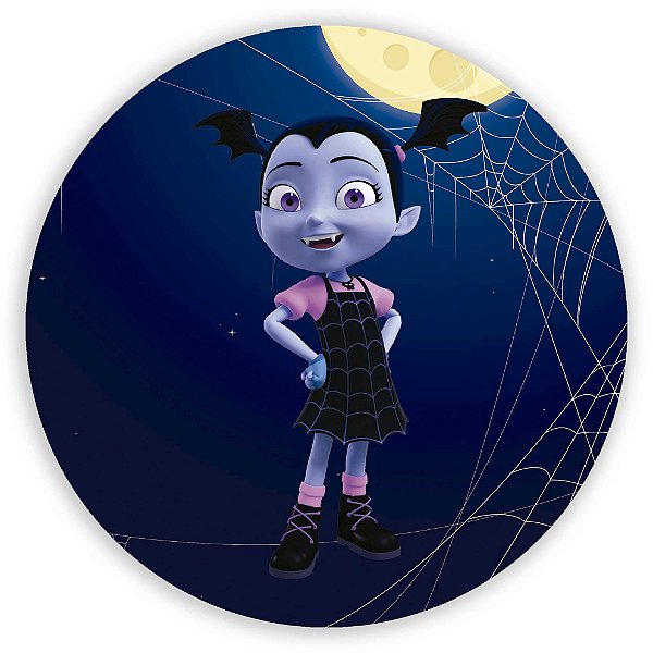 Capa Painel Redondo Sublimado - Vampirina