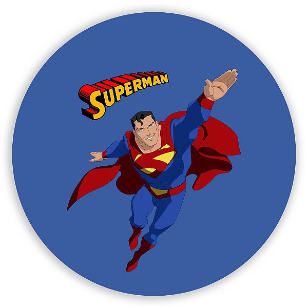 Capa Painel Redondo Sublimado - Super Homem