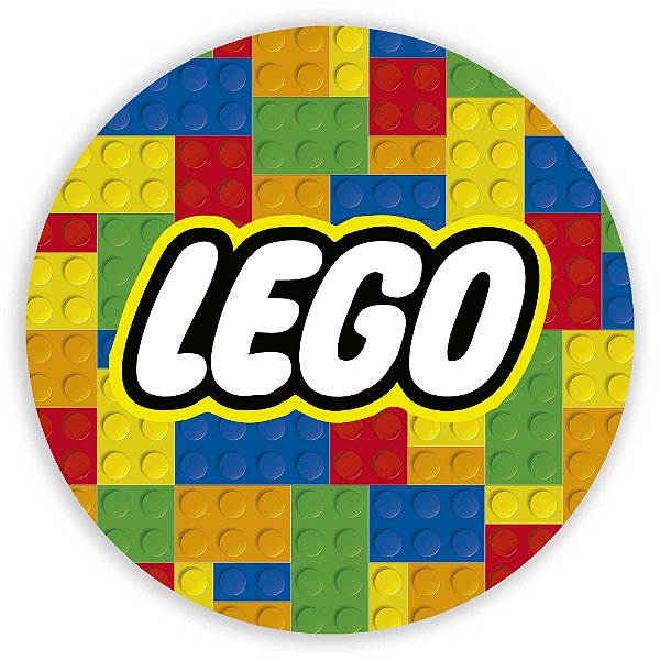 Capa Painel Redondo Sublimado - Lego Lego