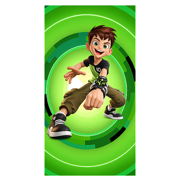 Capa Faixa Lateral Sublimado - Ben 10