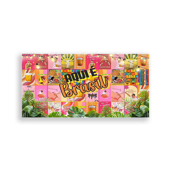 Capa Painel Retangular Sublimado - Brasilidades