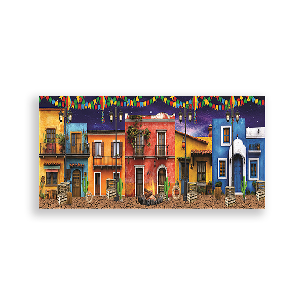 Capa Painel Retangular Sublimado - Festa Junina