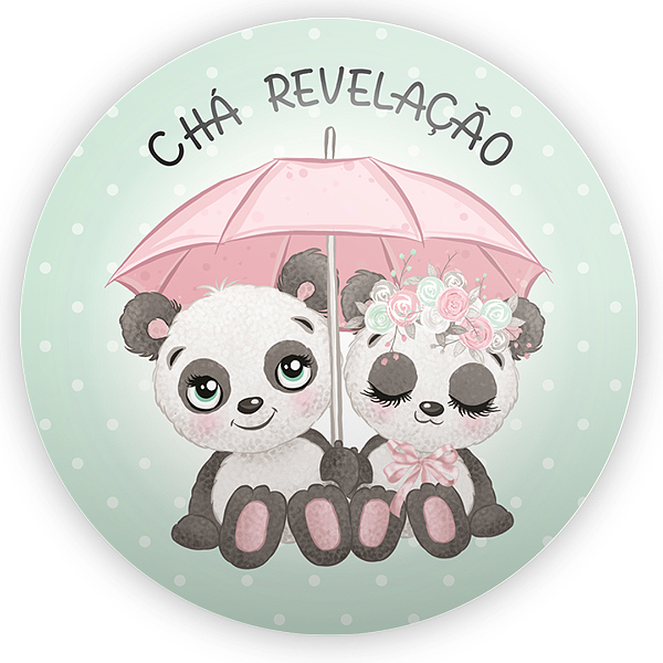 Capa Mini Painel Sublimado - Chá Revelação