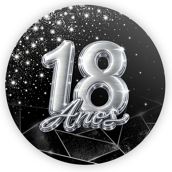Capa Mini Painel Sublimado - 18 Anos
