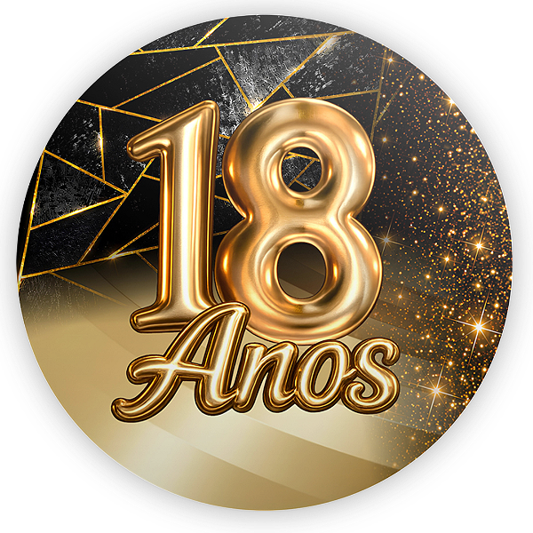 Capa Mini Painel Sublimado - 18 Anos