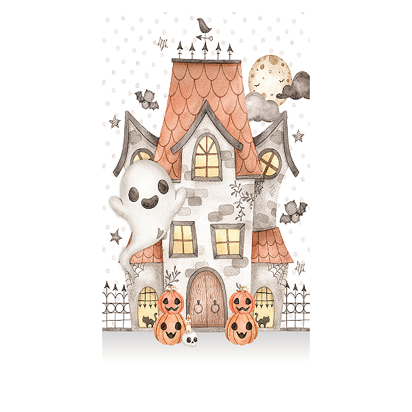 Capa Mini Faixa Lateral Sublimado - Dia das Bruxas Halloween