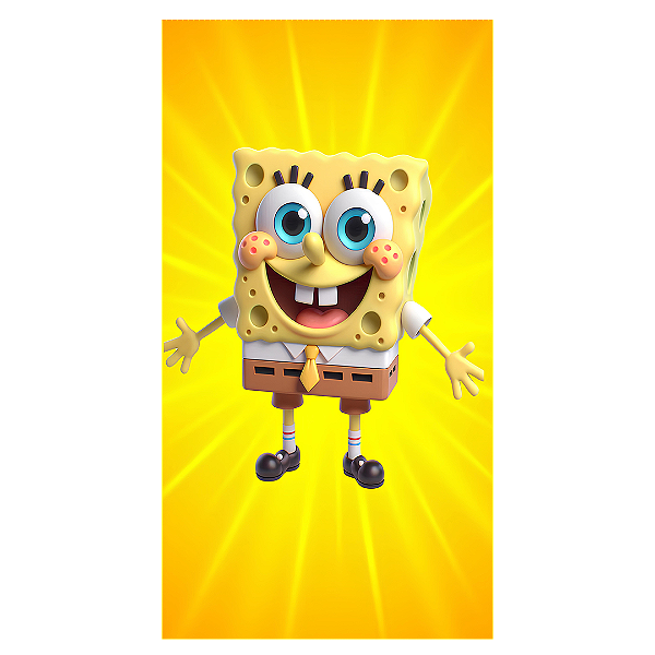 Capa Mini Faixa Lateral Sublimado - Bob Esponja