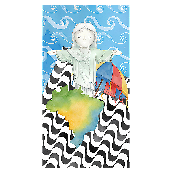 Capa Mini Faixa Lateral Sublimado - Brasilidade Infantil