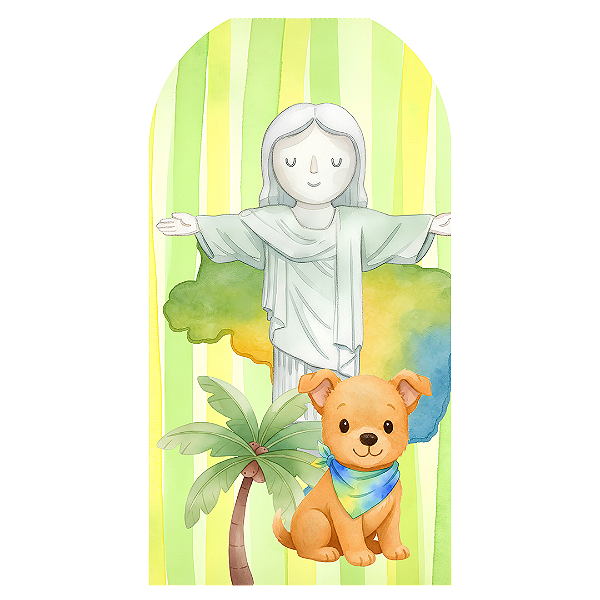 Capa Mini Faixa Lateral Sublimado - Brasilidade Infantil