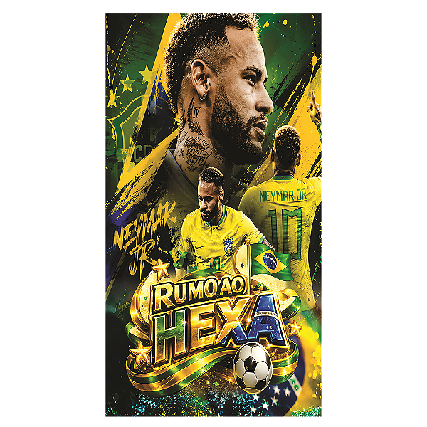 Capa Mini Faixa Lateral Sublimado - Cbf Copa do Mundo Brasil
