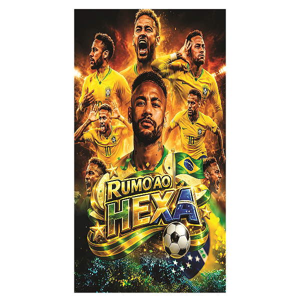 Capa Mini Faixa Lateral Sublimado - Cbf Copa do Mundo Brasil