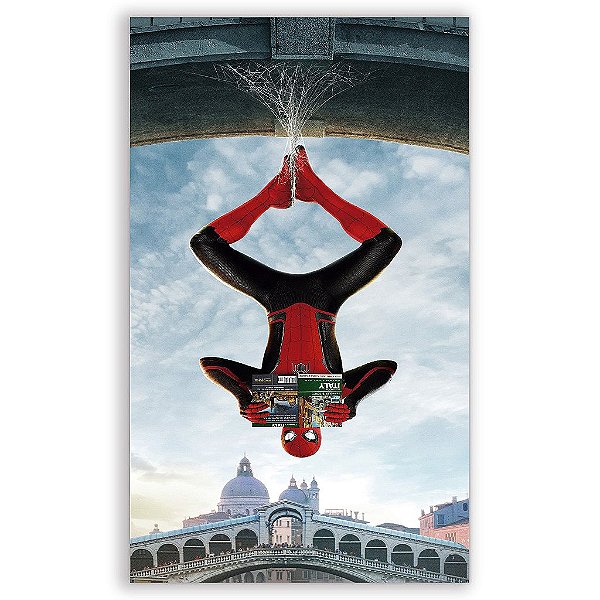 Capa Mini Faixa Lateral Sublimado - Homem Aranha