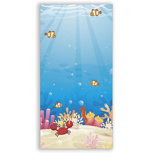 Capa Mini Faixa Lateral Sublimado - Fundo do Mar