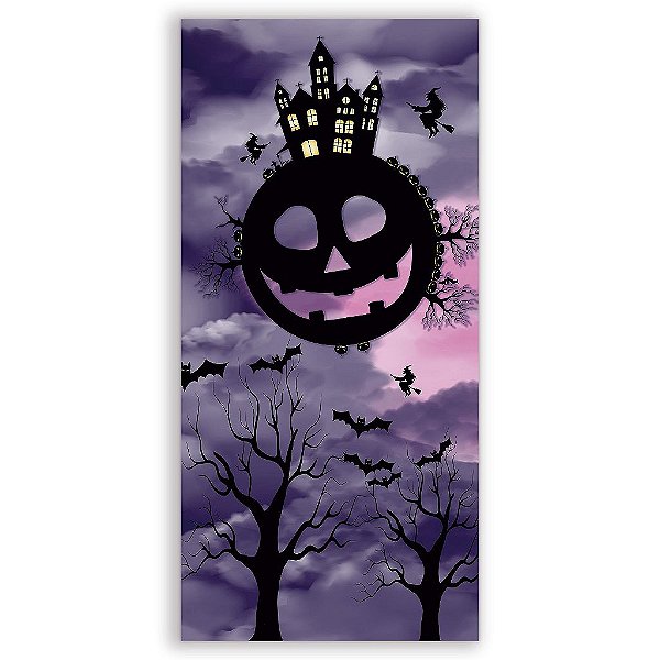 Capa Mini Faixa Lateral Sublimado - Dia das Bruxa Halloween