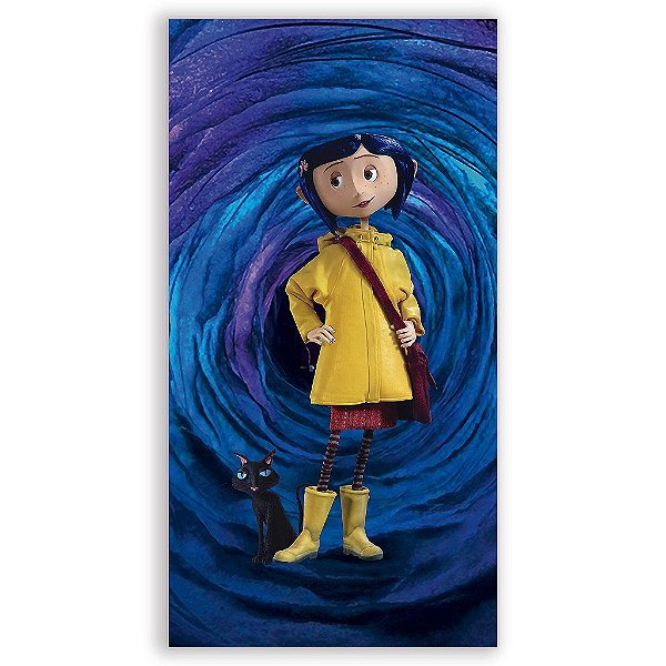 Capa Mini Faixa Lateral Sublimado - Coraline