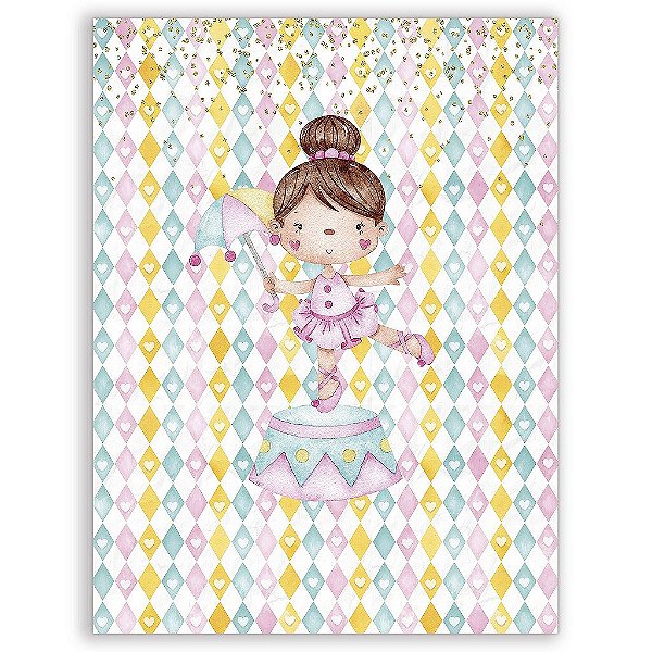 Capa Mini Faixa Lateral Sublimado - Bailarina